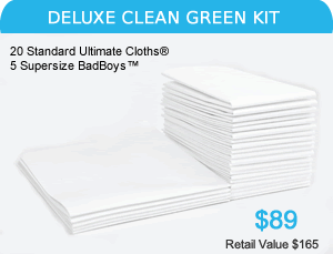 ultimate cloth deluxe clean kit for windows, stainless steel & much more