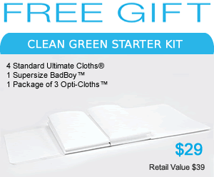 ULTIMATE CLOTH STREAK FREE ECO-friendly ASST PACK safe all surfaces windows RV 